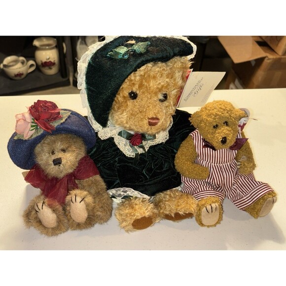 Boyds Bears Other - Plush Collector Bear Lot Boyd's TY Christmas Around The World Vintage Bears